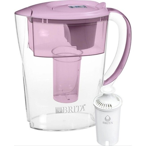 Brita Small 6 Cup Space Saver Water Filter Pitcher with 1 Standard Filter, Space - Picture 1 of 6